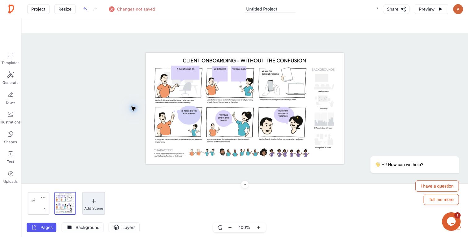 Customizing the visual inside Drawify