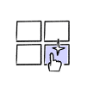 An icon showing a range of custom images